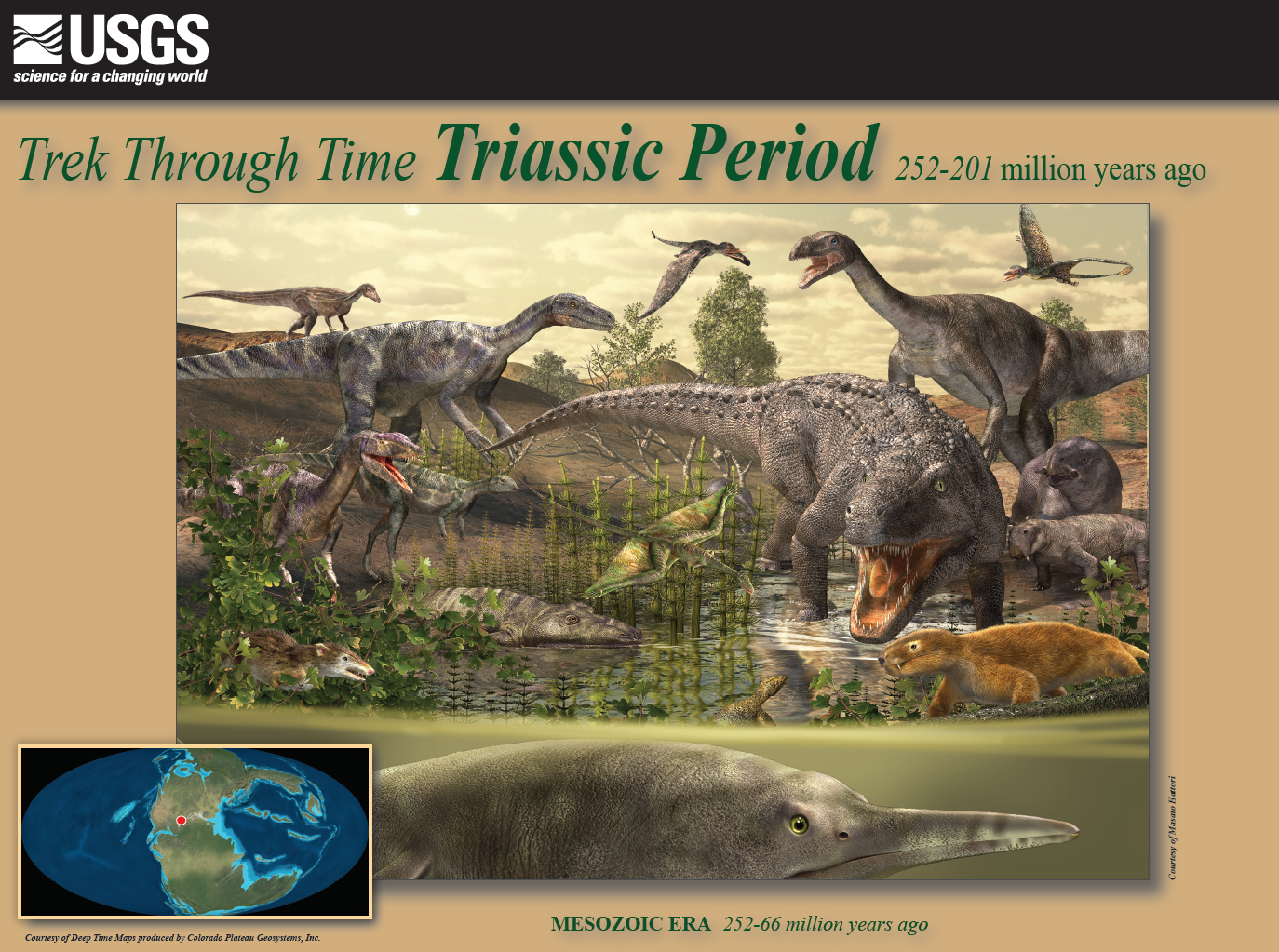 Trek through Time Graphics, Triassic | U.S. Geological Survey